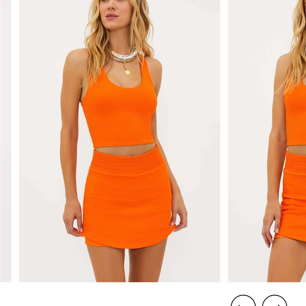 Beach Riot orange two piece set Worn once!